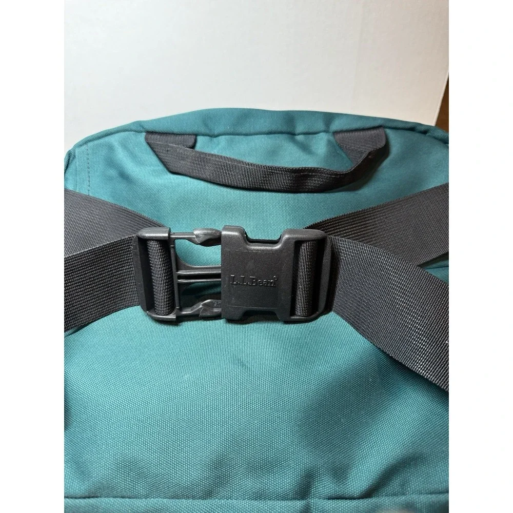 Vintage LL Bean Green Canvas‎ waist bag messenger bag biking bag hiking bag EUC
